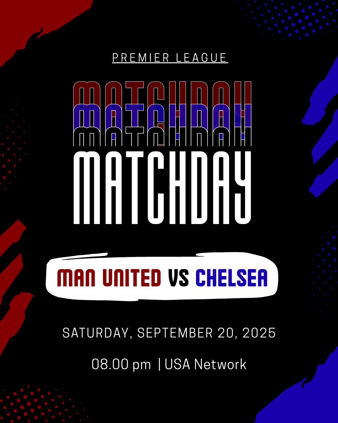 Matchday graphic