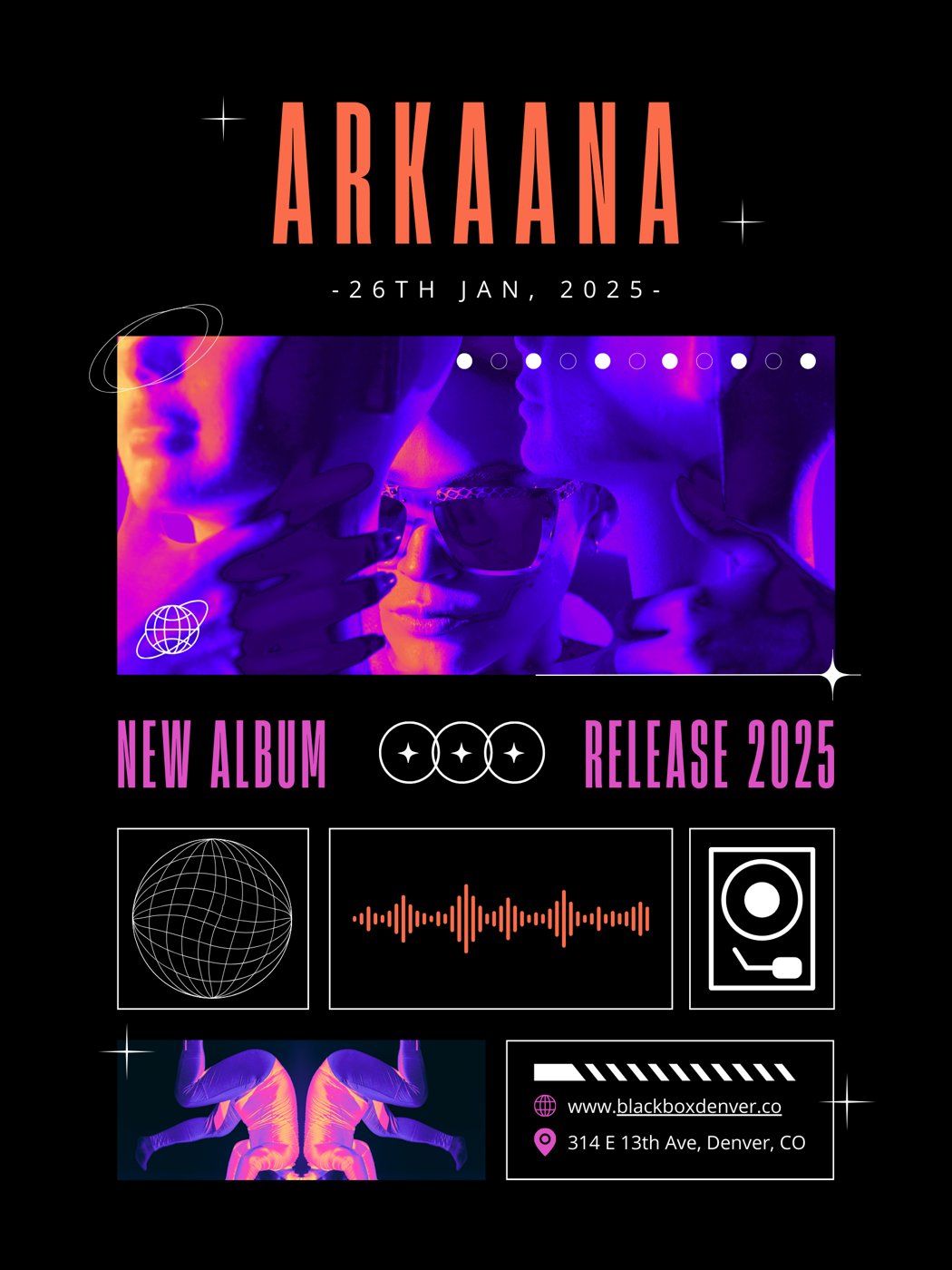 Album release flyer